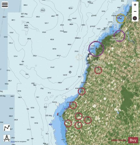 Point Clark to Southampton Marine Chart - Nautical Charts App - Satellite