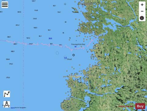 Puvirnituq et les approches / and Approches Marine Chart - Nautical Charts App - Satellite