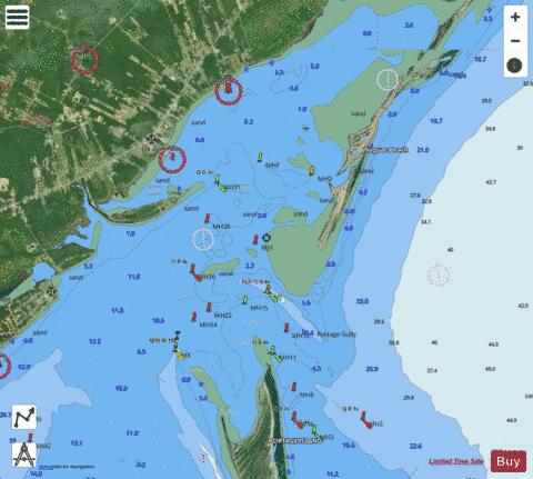 Neguac Bay (Continuation A) Marine Chart - Nautical Charts App - Satellite