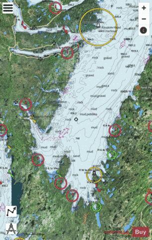 Trinity Bay - Southern Portion/Partie Sud Marine Chart - Nautical Charts App - Satellite