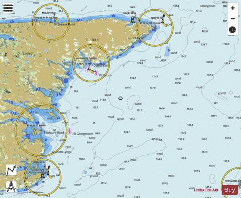 East Point to Cape Bear Marine Chart - Nautical Charts App - Satellite