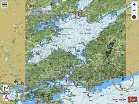 Bras D'Or Lake Marine Chart - Nautical Charts App - Satellite