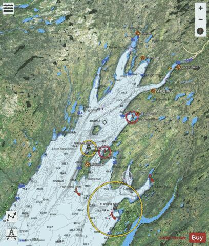 Head of / Fond de St Mary's Bay Marine Chart - Nautical Charts App - Satellite