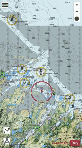 Cape Makkovik to/a Winsor Harbour Island Marine Chart - Nautical Charts App - Satellite