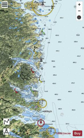 Corbett Island to Ship Harbour Head Marine Chart - Nautical Charts App - Satellite