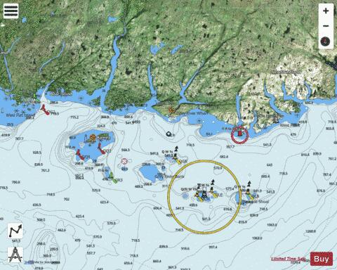 Burgeo to/\xE0 Fran\xE7ois Marine Chart - Nautical Charts App - Satellite