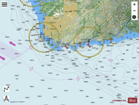 Cape Ray to/\xE0 Garia Bay Marine Chart - Nautical Charts App - Satellite