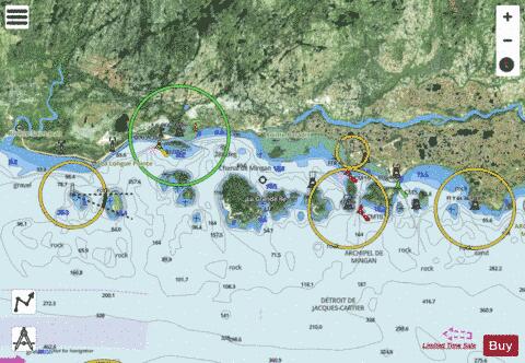 Iles de Mingan Marine Chart - Nautical Charts App - Satellite