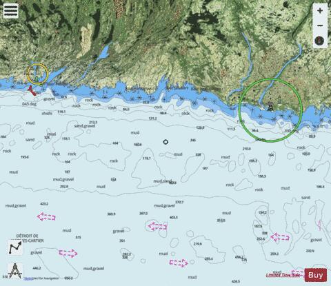 Baie Washtawouka a/to Baie Piashti Marine Chart - Nautical Charts App - Satellite