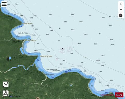 Baie Natiscotec Marine Chart - Nautical Charts App - Satellite