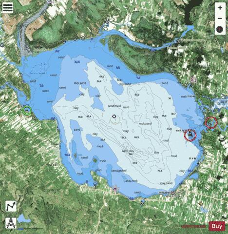 Lac Saint-Jean Marine Chart - Nautical Charts App - Satellite