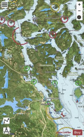 Discovery Passage Marine Chart - Nautical Charts App - Satellite