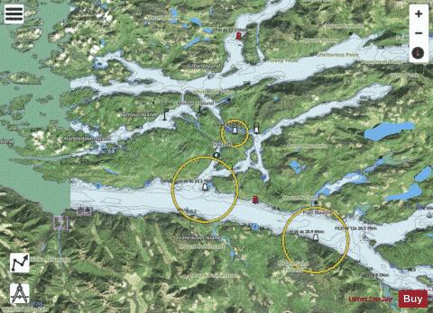 Johnstone Strait, Port Neville to\a Robson Bight (Part 2 of 2) Marine Chart - Nautical Charts App - Satellite