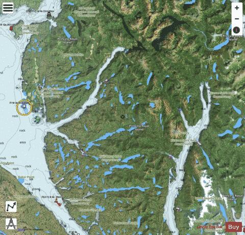 Laredo Channel, Laredo Inlet and\et Surf Inlet (part 2 of 2) Marine Chart - Nautical Charts App - Satellite