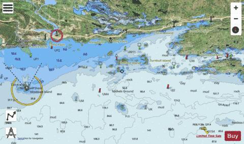 John Island to Blind River Marine Chart - Nautical Charts App - Satellite