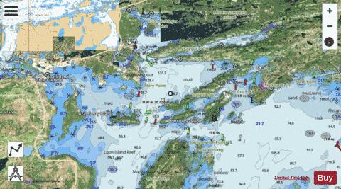 Killarney to\a Little Current Marine Chart - Nautical Charts App - Satellite