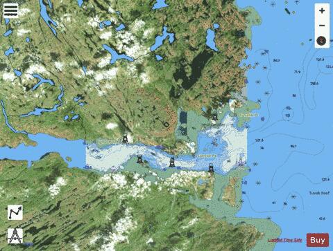 Payne Bay and River (Tuvalik Point to Basking Island) Marine Chart - Nautical Charts App - Satellite