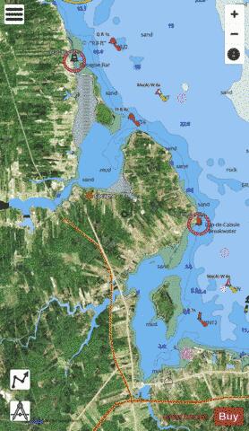 Cocagne et/and Shediac Marine Chart - Nautical Charts App - Satellite
