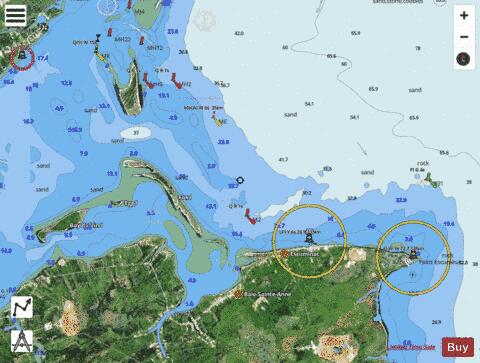 Entree a/ Entrance to Miramichi River Marine Chart - Nautical Charts App - Satellite