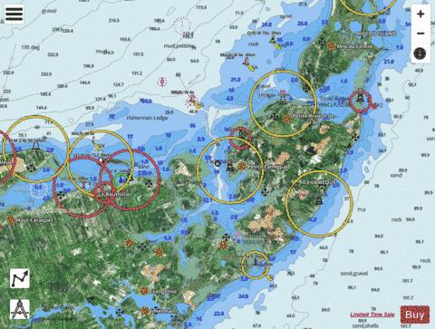 Caraquet Harbour, Baie de Shippegan and/et Miscou Harbour Marine Chart - Nautical Charts App - Satellite