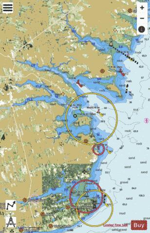 Murray Harbour to/\xE0 Boughton Bay Marine Chart - Nautical Charts App - Satellite