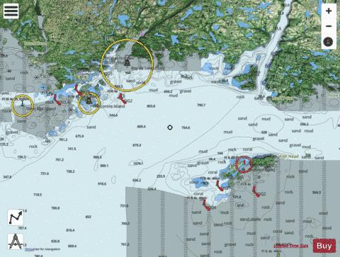 Burgeo and Ramea Islands Marine Chart - Nautical Charts App - Satellite