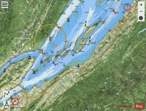 Sault-au Cochon a\to Quebec Marine Chart - Nautical Charts App - Satellite