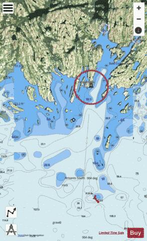 Baie Coacoachou Marine Chart - Nautical Charts App - Satellite