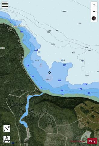 Pointe Carleton Marine Chart - Nautical Charts App - Satellite