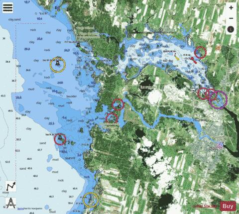 La Grande D�charge et les approches\and approaches Marine Chart - Nautical Charts App - Satellite