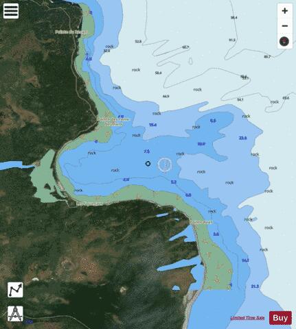 Baie du Renard - \xCEle d'Anticosti Marine Chart - Nautical Charts App - Satellite