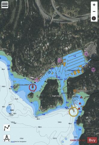 Fishermans Cove Marine Chart - Nautical Charts App - Satellite