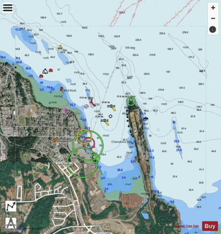 Chemainus Bay Marine Chart - Nautical Charts App - Satellite