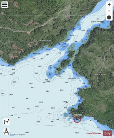 Entrance to\Entree a Useless Inlet Marine Chart - Nautical Charts App - Satellite