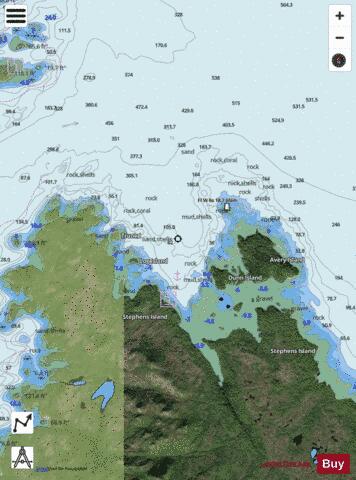 Qlawdzeet Anchorage Marine Chart - Nautical Charts App - Satellite
