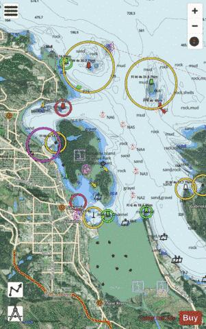 Nanaimo Harbour and\et Departure Bay Marine Chart - Nautical Charts App - Satellite