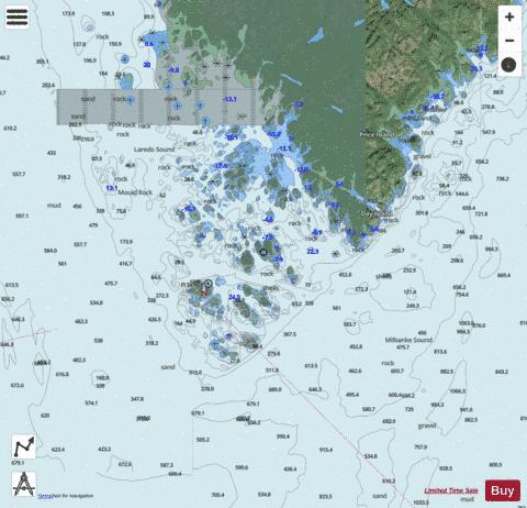 Catala Passage Marine Chart - Nautical Charts App - Satellite
