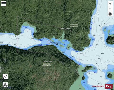 Jackson Narrows Marine Chart - Nautical Charts App - Satellite