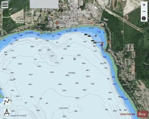 Trail Bay Marine Chart - Nautical Charts App - Satellite