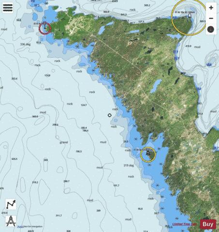 Pike Bay to Indian Harbour Marine Chart - Nautical Charts App - Satellite