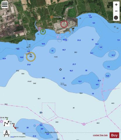 Nanticoke Harbour Marine Chart - Nautical Charts App - Satellite