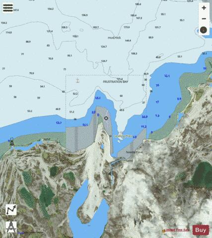 Needle Cove and Approaches Marine Chart - Nautical Charts App - Satellite