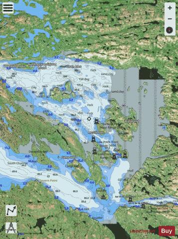 Regina Narrows and/et Polaris Narrows Marine Chart - Nautical Charts App - Satellite