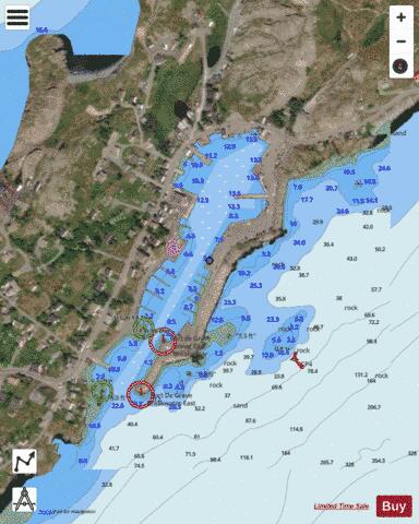 Port de Grave Marine Chart - Nautical Charts App - Satellite