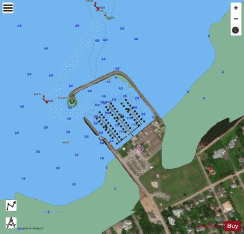 Port de Plaisance Marina, Shediac Bay Marine Chart - Nautical Charts App - Satellite