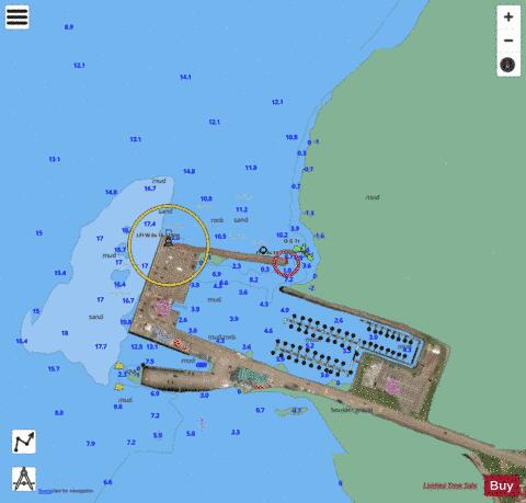 Quai / Wharf Pointe du Chene Marine Chart - Nautical Charts App - Satellite