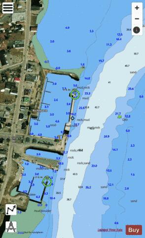 Quai / Wharf Richibucto Marine Chart - Nautical Charts App - Satellite