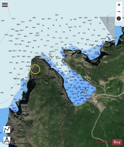 Little Port Marine Chart - Nautical Charts App - Satellite