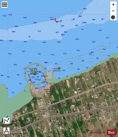 Middle Caraquet Marine Chart - Nautical Charts App - Satellite