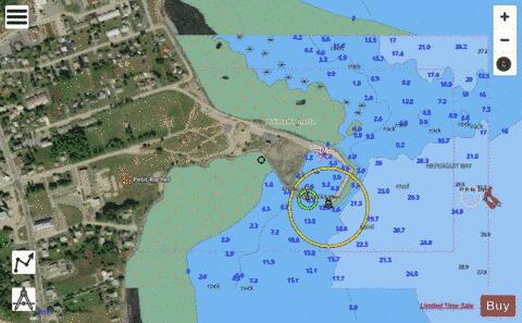 Quai / Wharf Petit-Rocher Marine Chart - Nautical Charts App - Satellite